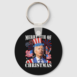 Chaveiro Engraçado Joe Biden Feliz 4 De Natal 4 De Julho