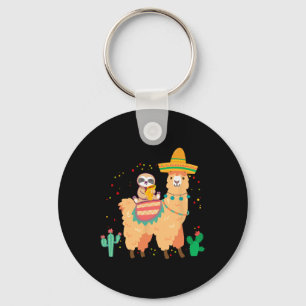 Chaveiro Engraçado Lama E Lama Com Taco E S Mexicanos