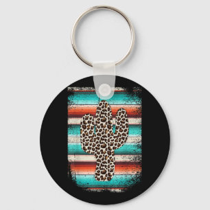 Chaveiro Engraçado Leopardo Cactus Serape Cactus impressã