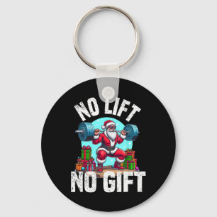 Chaveiro Engraçado Levantando Papais noeis de Natal Quadrad