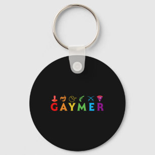 Chaveiro Engraçado Lgbt Pride Gay Gamer Vídeo Game