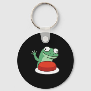 Chaveiro Engraçado Lizard Button Meme