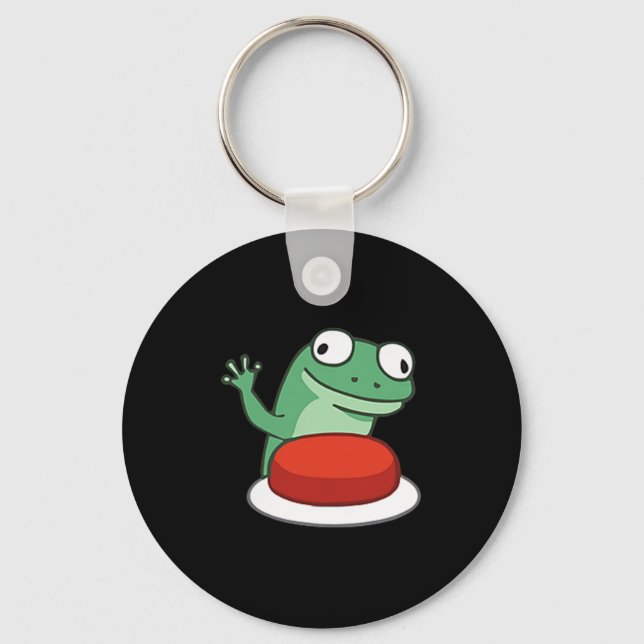 Chaveiro Engraçado Lizard Button Meme T-shirt.png (Frente)