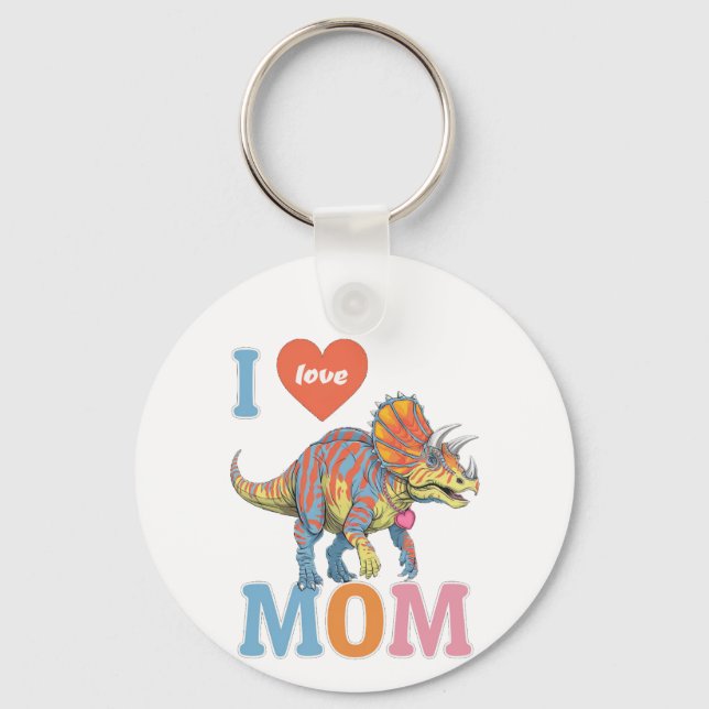 Chaveiro Engraçado Mãe Ceratopsiana (Frente)