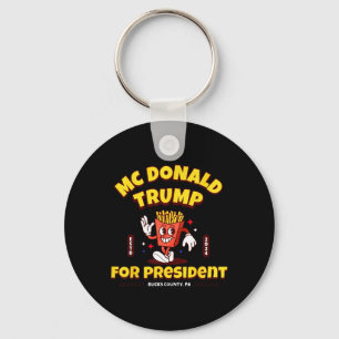Chaveiro Engraçado Mcdonald Trump Para O Presidente 2024 Se