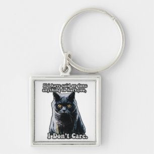 Chaveiro Engraçado meme de gato giro para amantes de gatos 