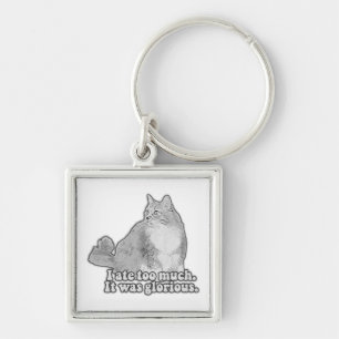 Chaveiro Engraçado meme de gato zangado para amantes de gat