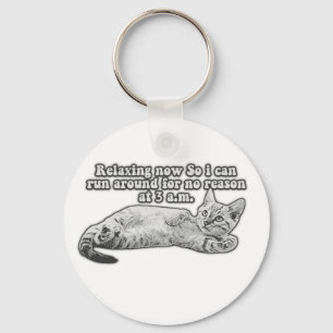 Chaveiro Engraçado meme de gato zangado para gatinhos e don