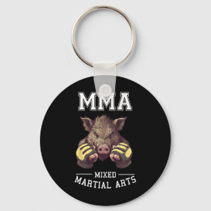 Chaveiro Engraçado Mma Boar - Tai Boxingando Luta