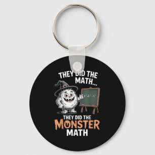 Chaveiro Engraçado Monstro Professor de Matemática Hallowee