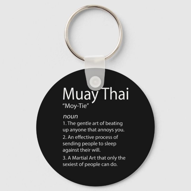 Chaveiro Engraçado Muay Thai E Tailandês Boxing - Muay Thai (Frente)