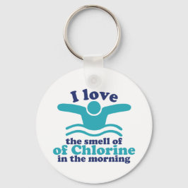 Chaveiro Engraçado Nadar Humor Eu Amo O Cheiro De Cloro