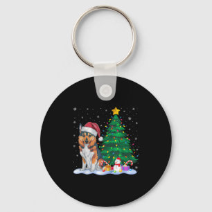 Chaveiro Engraçado Nojento Norueguês Cão Xmas Tree Rein