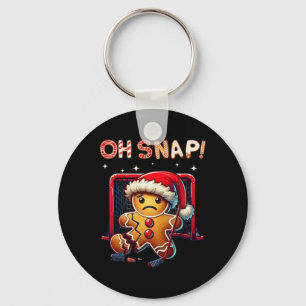 Chaveiro Engraçado Oh Snap Hockey Gingerbread Natal Papai N
