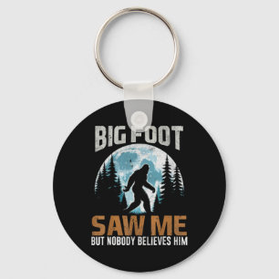 Chaveiro Engraçado Pé-Grande Me Viu Presentes Sasquatch Par