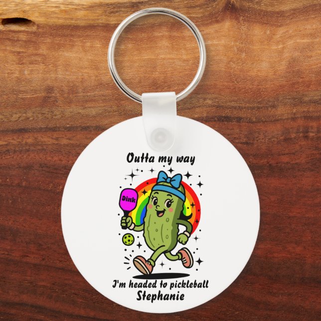 Chaveiro Engraçado Pickleball - Humor de Pickleball (Frente)