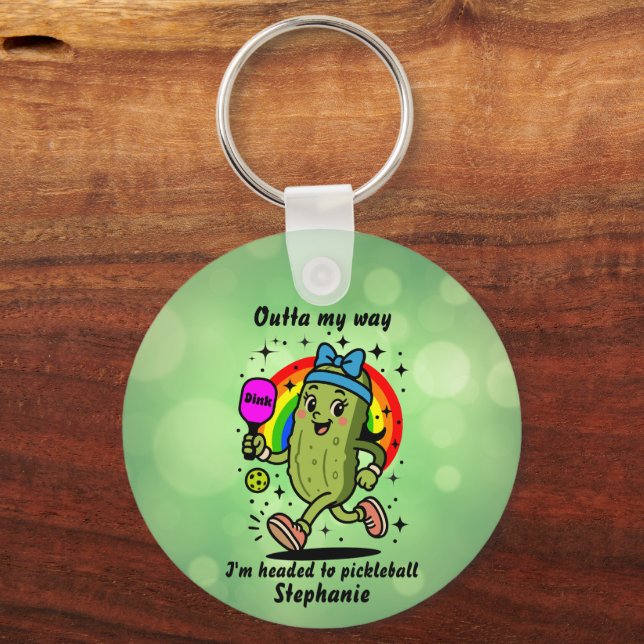 Chaveiro Engraçado Pickleball - Humor de Pickleball (Frente)