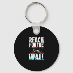 Chaveiro Engraçado Presente Nadador Design