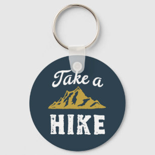 Chaveiro Engraçado Pun Hiker Leva um Retrô de Vintage Hike