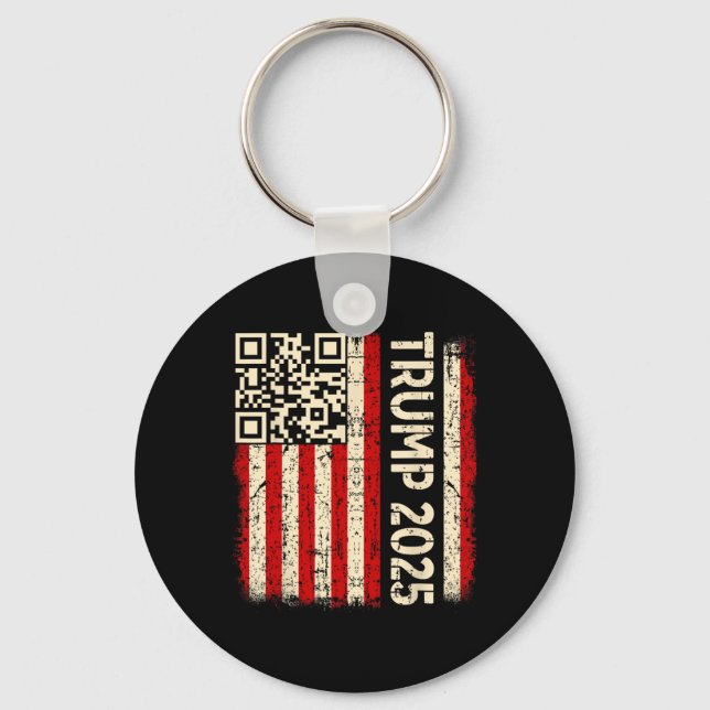 Chaveiro Engraçado Qr Donald Trump Dancing 4745 Code Video (Frente)