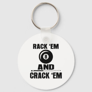 Chaveiro Engraçado Rack Em E Crack Em Billiard Piscina Bill