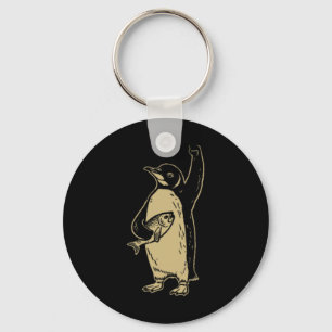 Chaveiro Engraçado Resistência aos Pinguins Protesto Contra