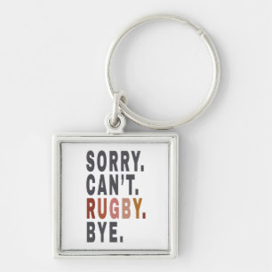 Chaveiro Engraçado Rugby Weekender , para o Rugby Mãe, Dom 
