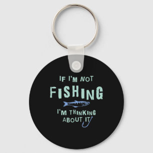 Chaveiro Engraçado Se Não Estou Pescando Estou Pensando Nis