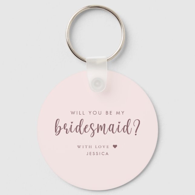 Chaveiro Engraçado será minha proposta da Bridesmaid? (Verso)