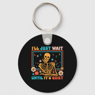 Chaveiro Engraçado Skeleton Professor Halloween Homens Mulh