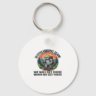 Chaveiro Engraçado Sloth Hiking Team chegaremos lá quando c