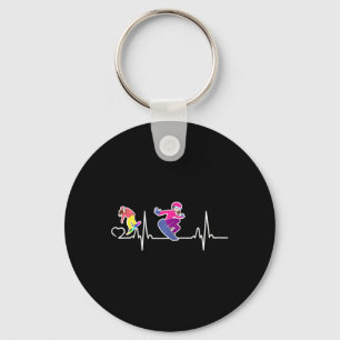 Chaveiro Engraçado Snowboard Graphic As Mulheres Meninas Sn