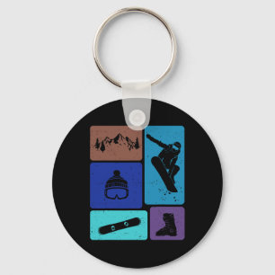 Chaveiro Engraçado Snowboard Lover Snowboarder Esportes de