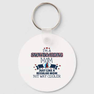 Chaveiro Engraçado Snowboard Mãe Way Cooler