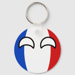 Chaveiro Engraçado Tending Geeky França Countryball