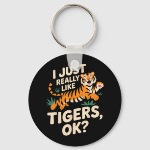 Chaveiro Engraçado Tiger Art Para Homens Meninos Meninas An