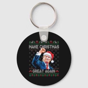 Chaveiro Engraçado Trump 2024 Faça o Excelente de Natal nov