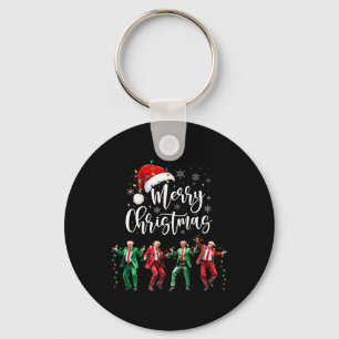 Chaveiro Engraçado Trump Dance Papai Noel Feliz Natal Natal