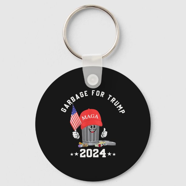 Chaveiro Engraçado Trump Mega Garbage Can Personagem de des (Frente)