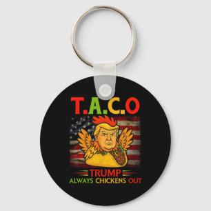 Chaveiro Engraçado Trump Taco Trump Sempre se Acovarda _23 