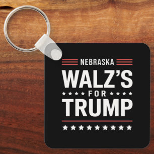 Chaveiro Engraçado Trump Vance Walz's para Trump Nebraska
