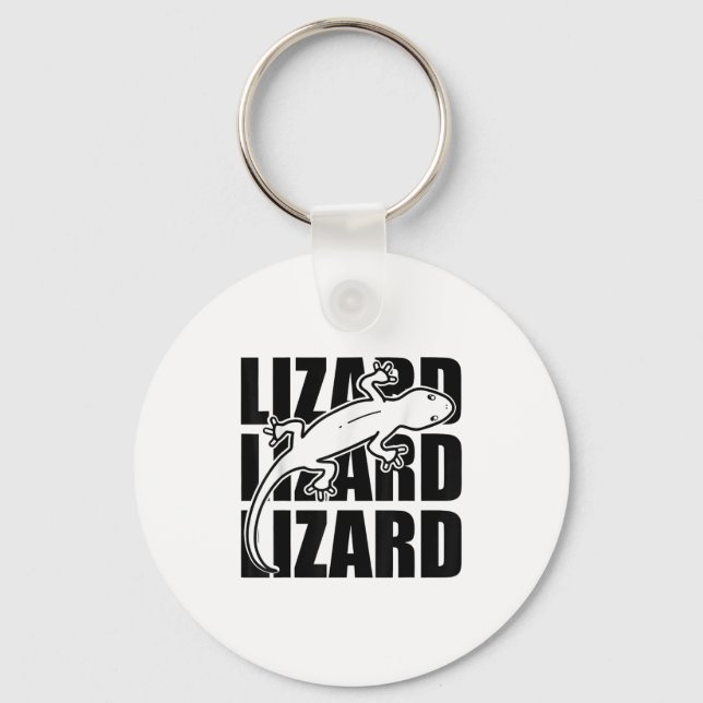 Chaveiro Engraçado Weirdcore Lizard Lizard Lizard Meme Anim (Frente)