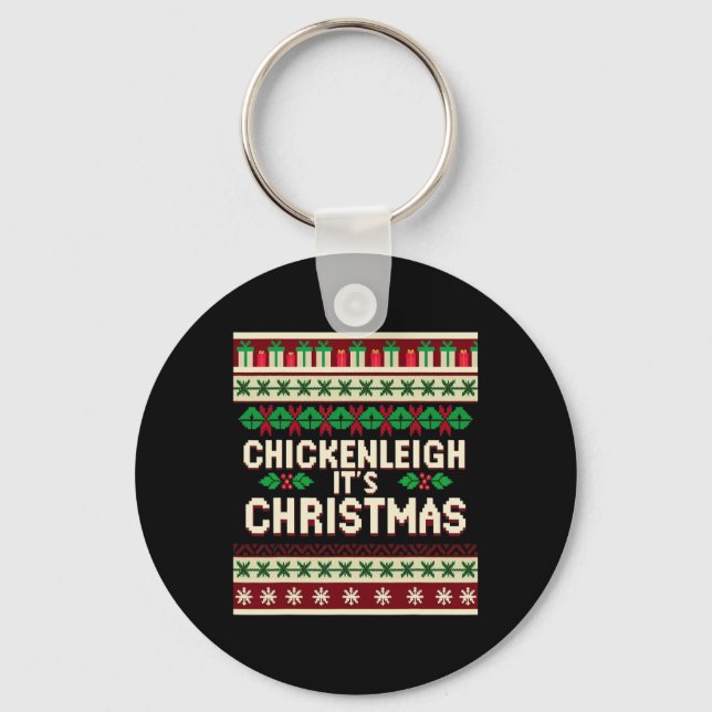 Chaveiro Engraçado Xmas Chickenleigh É Natal (Frente)