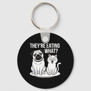 Chaveiro Engraçados estão comendo os cães que estão comendo