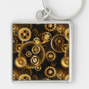 Chaveiro Engrenagens de latão Steampunk perfeitas