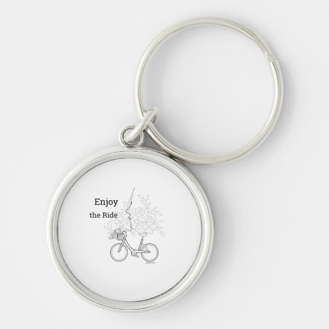 Chaveiro  Enjoy the Ride: Minimalist DAILYMIEN  Keychain (Frente)