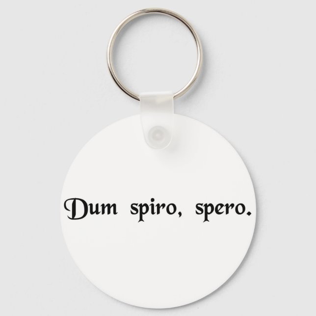 Chaveiro Enquanto respiro, espero. (Frente)