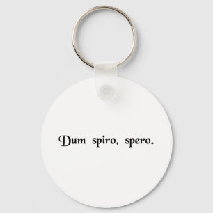 Chaveiro Enquanto respiro, espero.