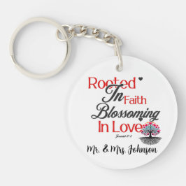 Chaveiro Enraizada Em Fé A Piscar No Amor-Jeremiah 17:8