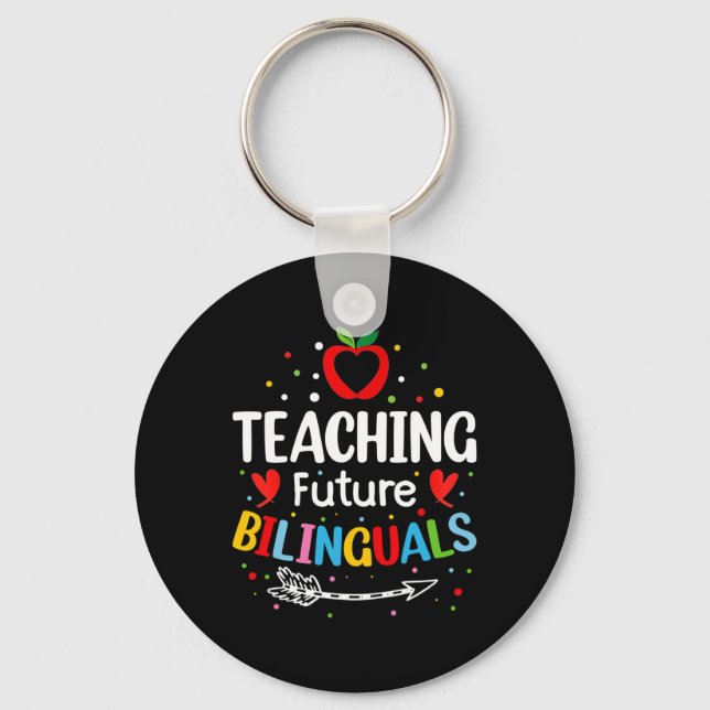 Chaveiro Ensinando Futuros Bilingues - Professores de Espan (Frente)